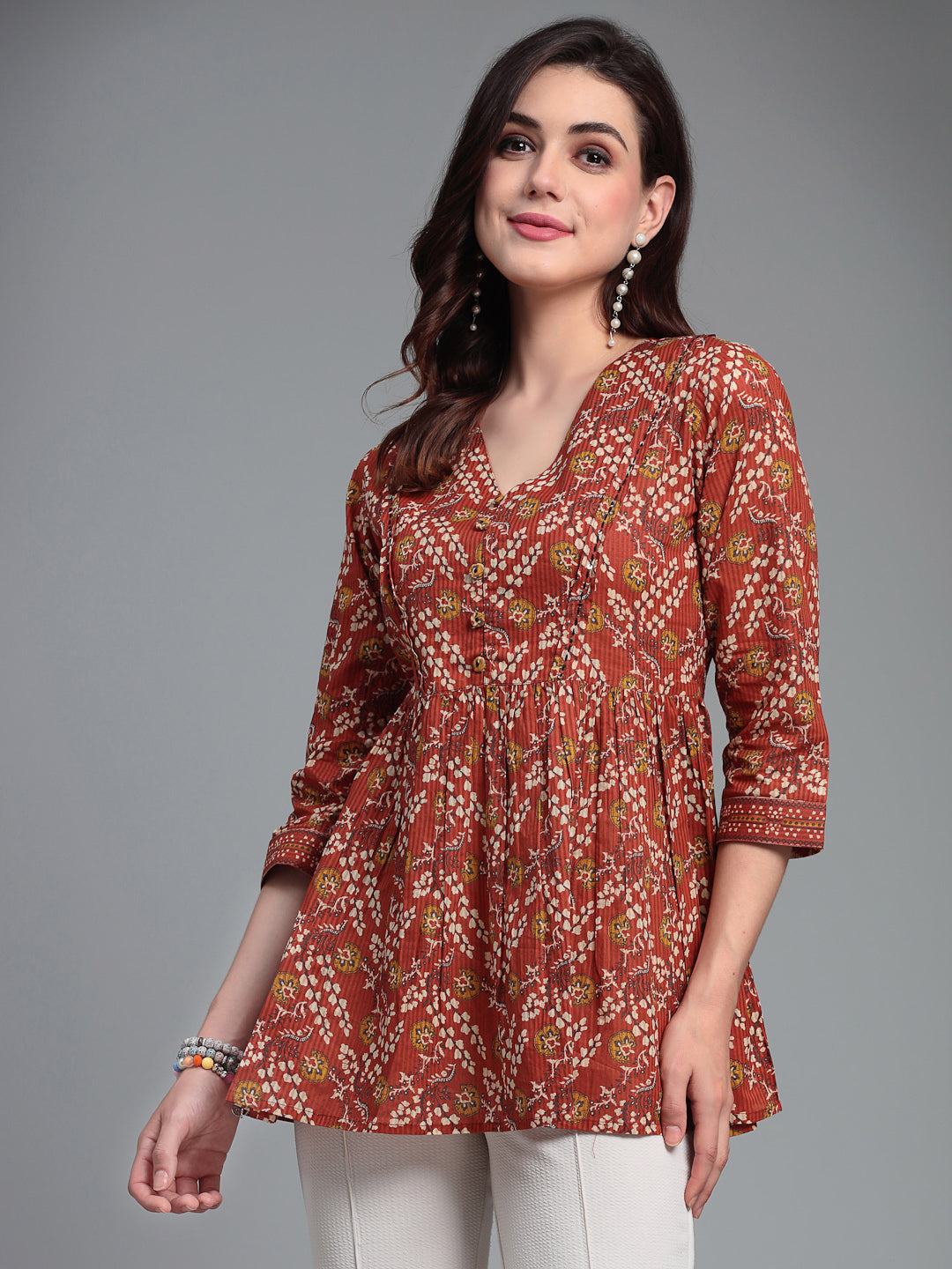 V-neck cotton Top