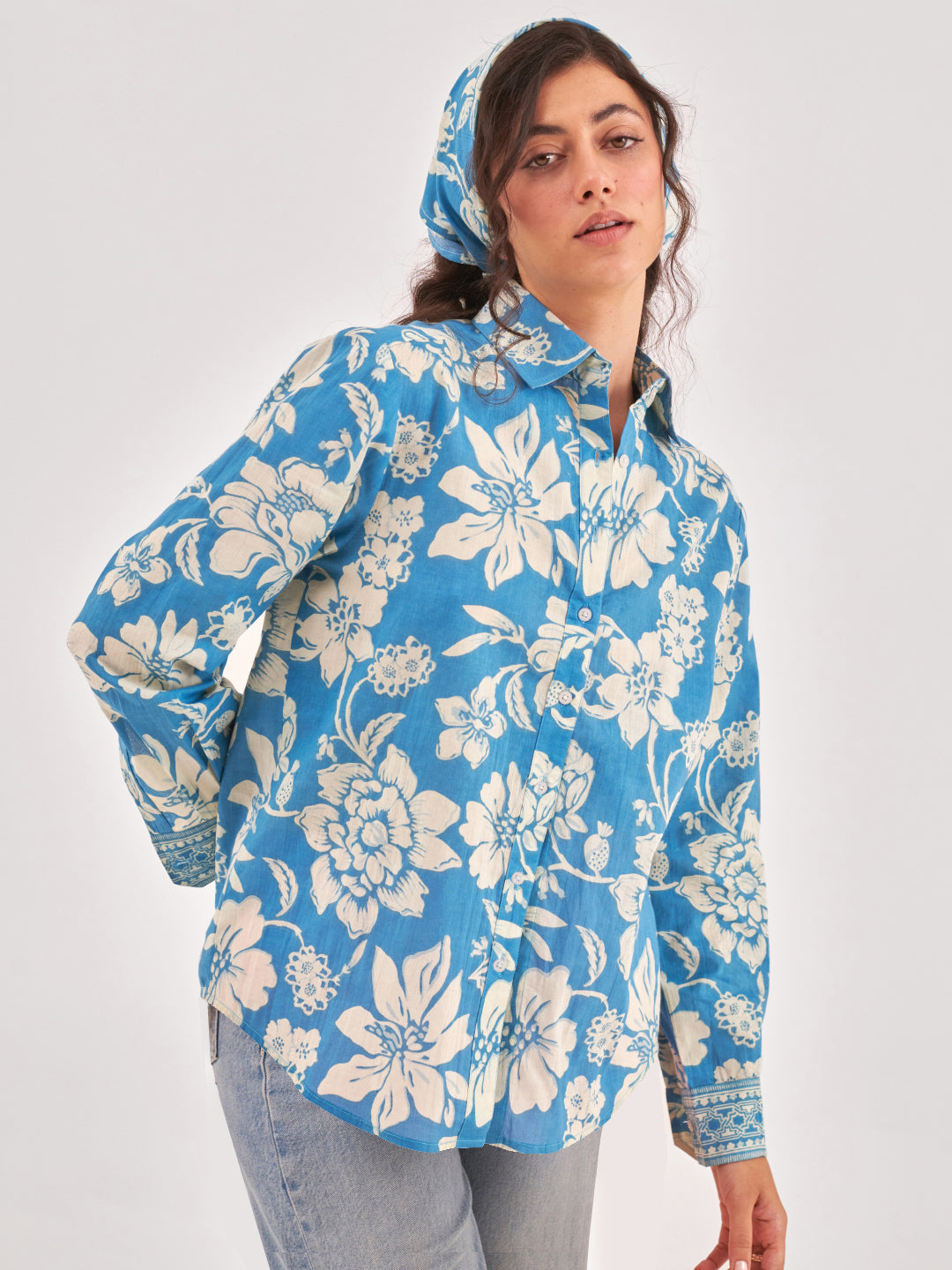 Spread collar Floral Shirt