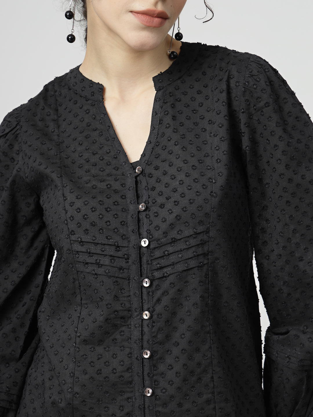 Self Design Cotton Top