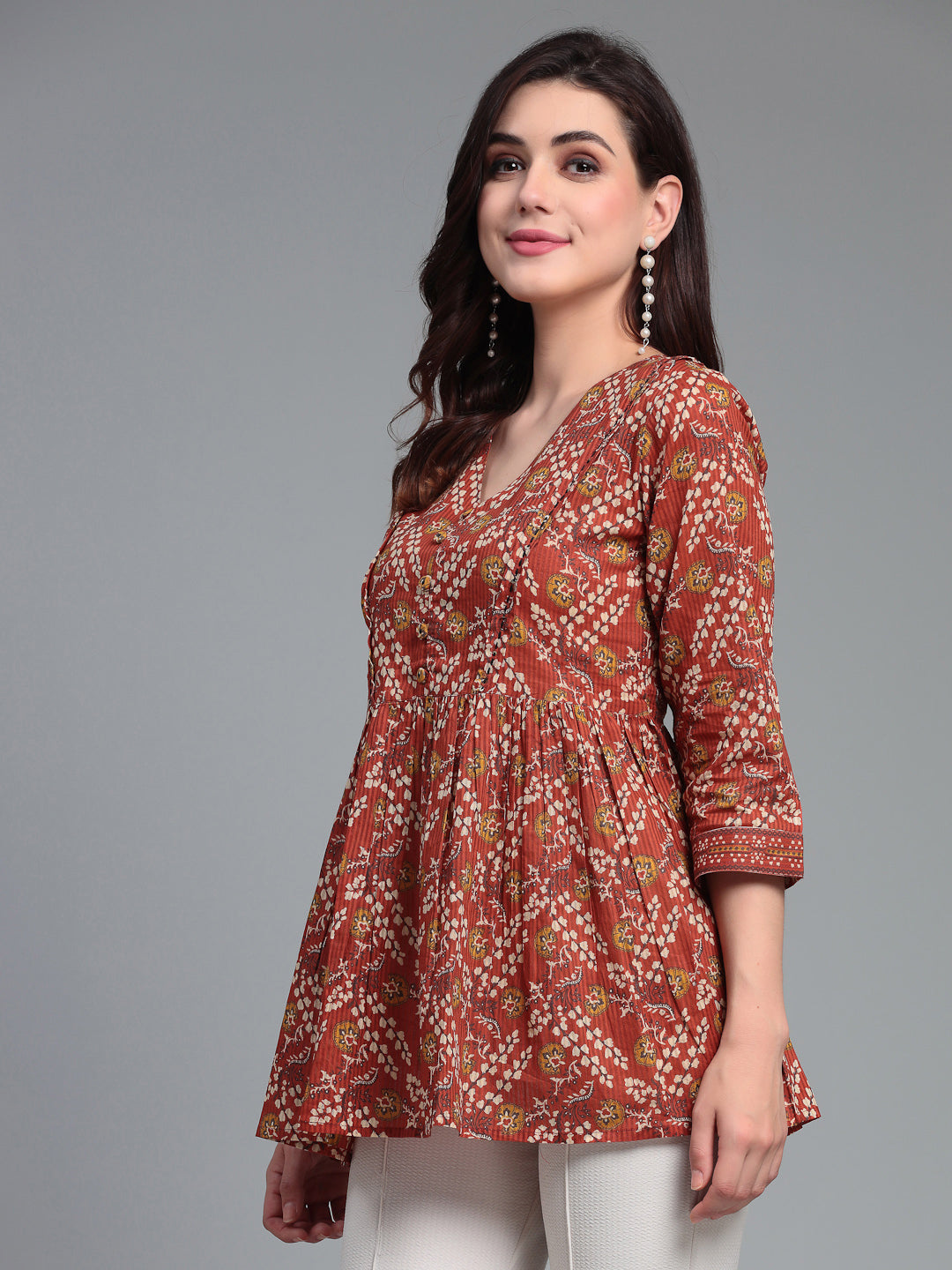 V-neck cotton Top
