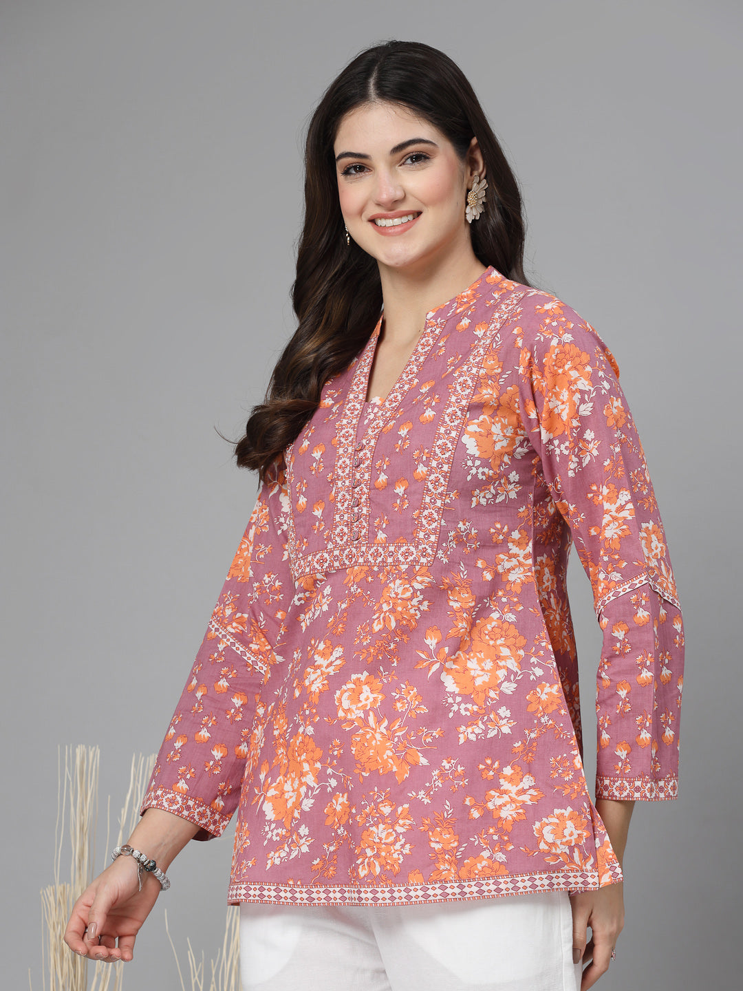 Floral Printed Straight Top