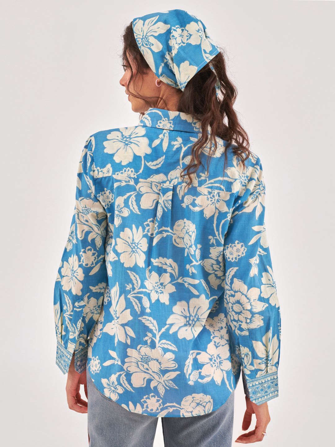 Spread collar Floral Shirt