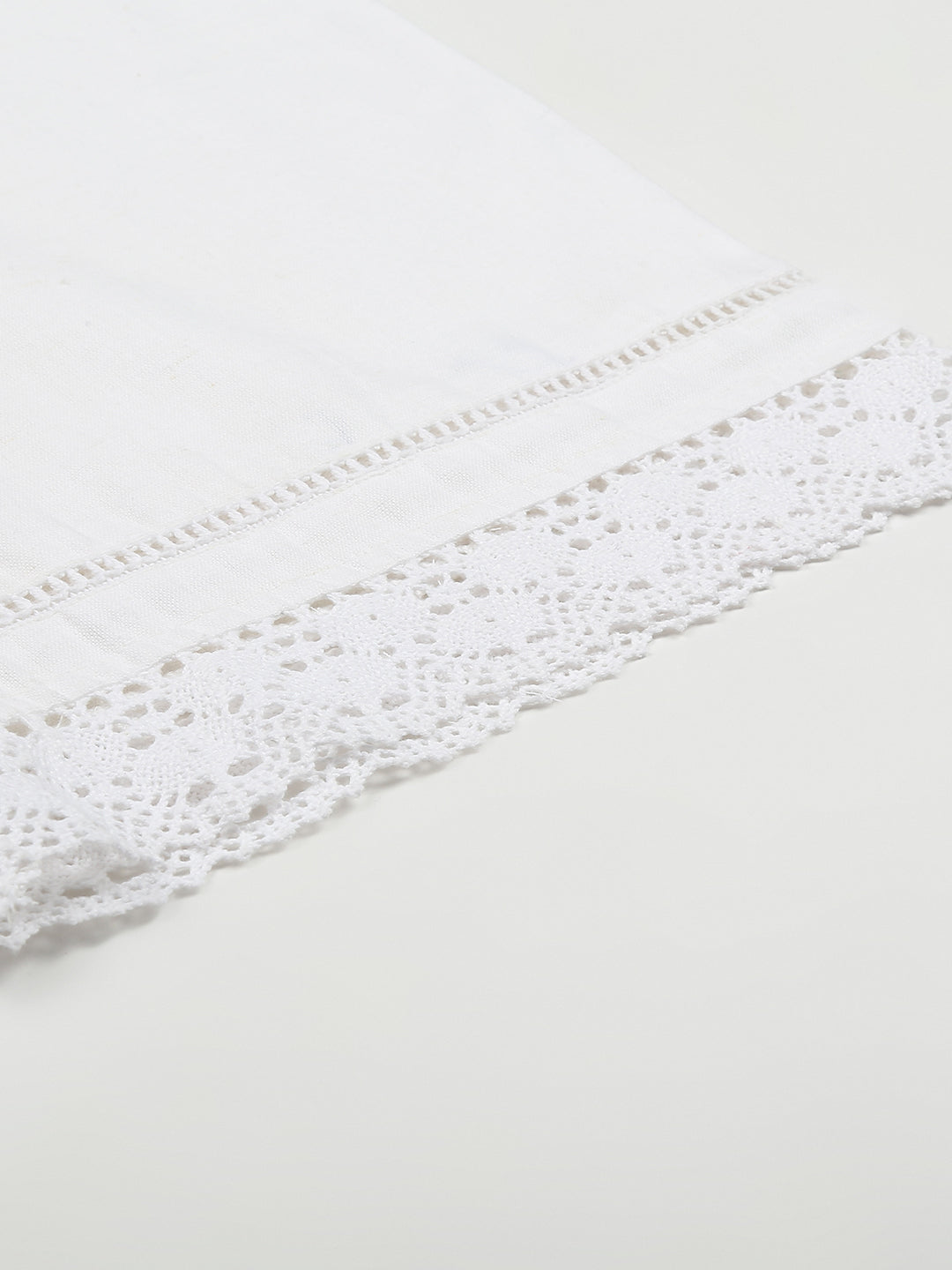 Straight soild white palazzo