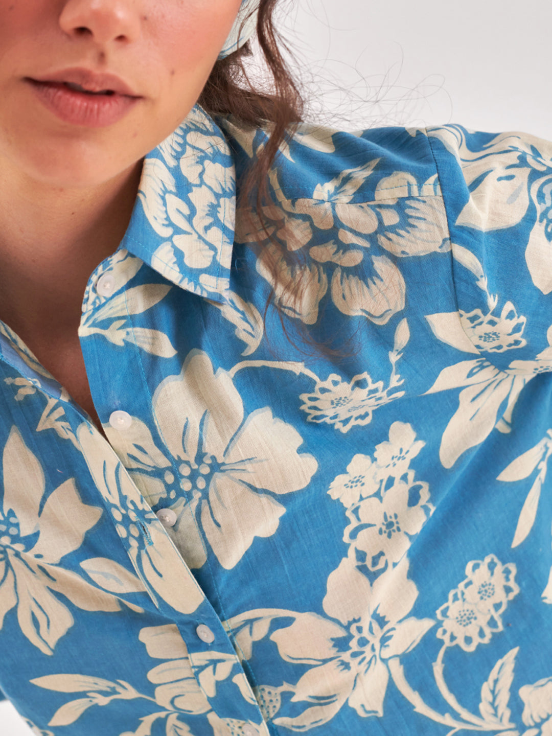 Spread collar Floral Shirt