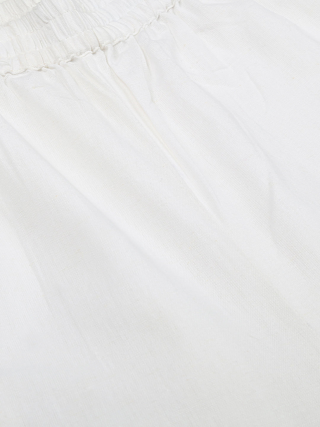 Straight soild white palazzo