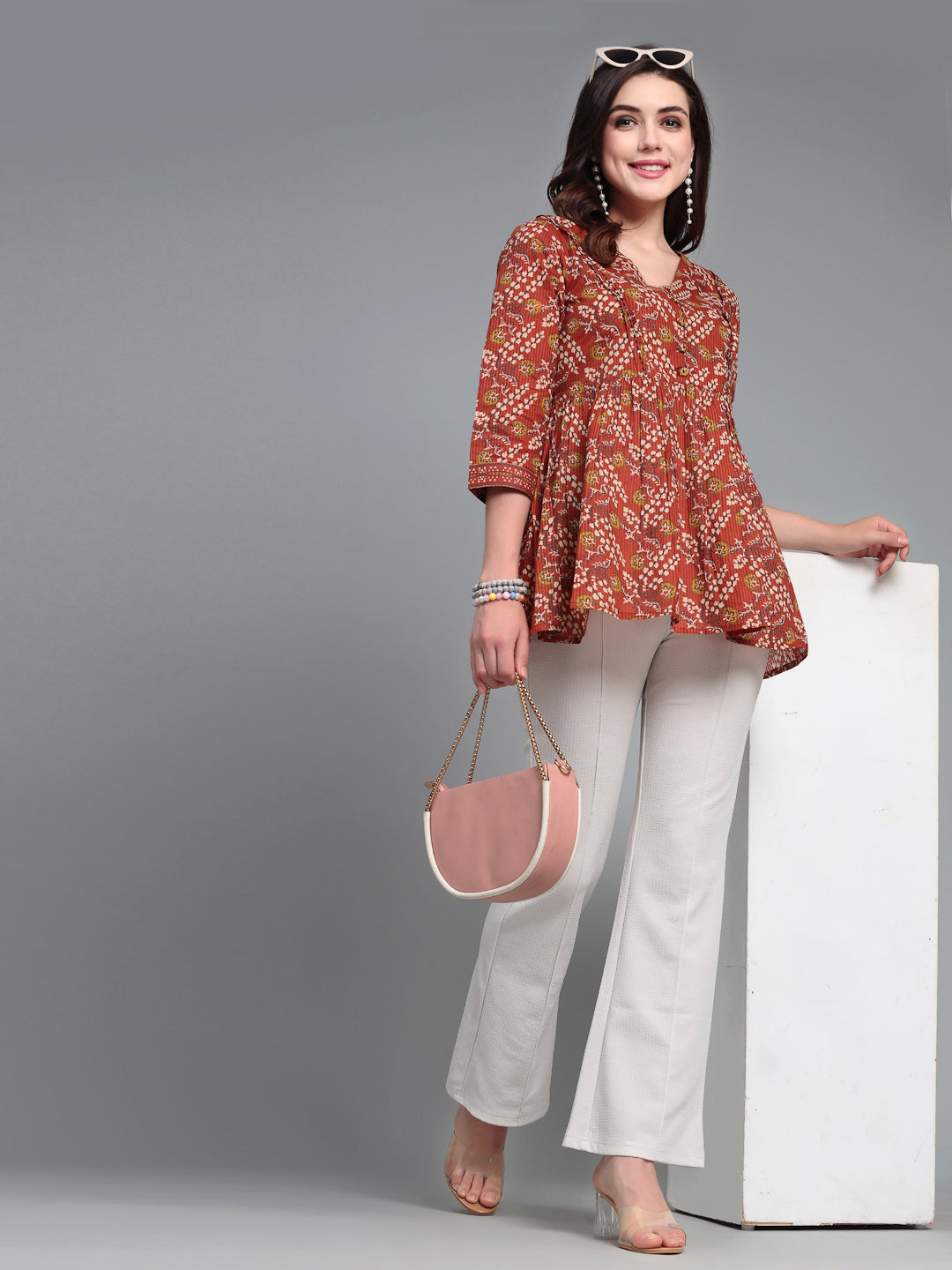 V-neck cotton Top