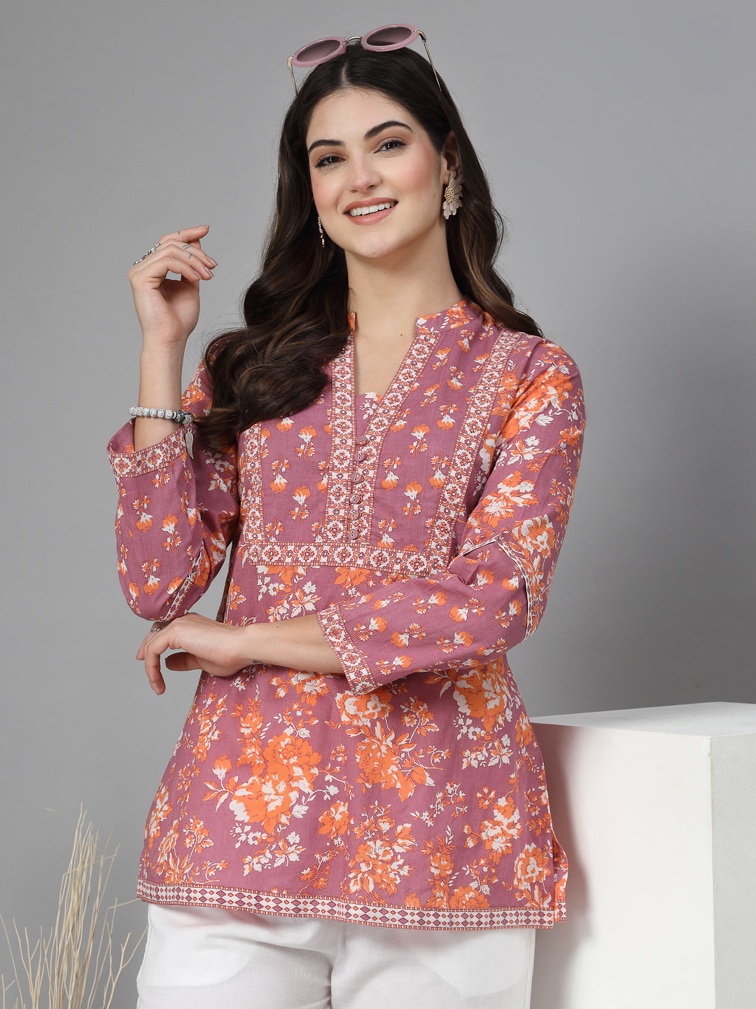 Floral Printed Straight Top
