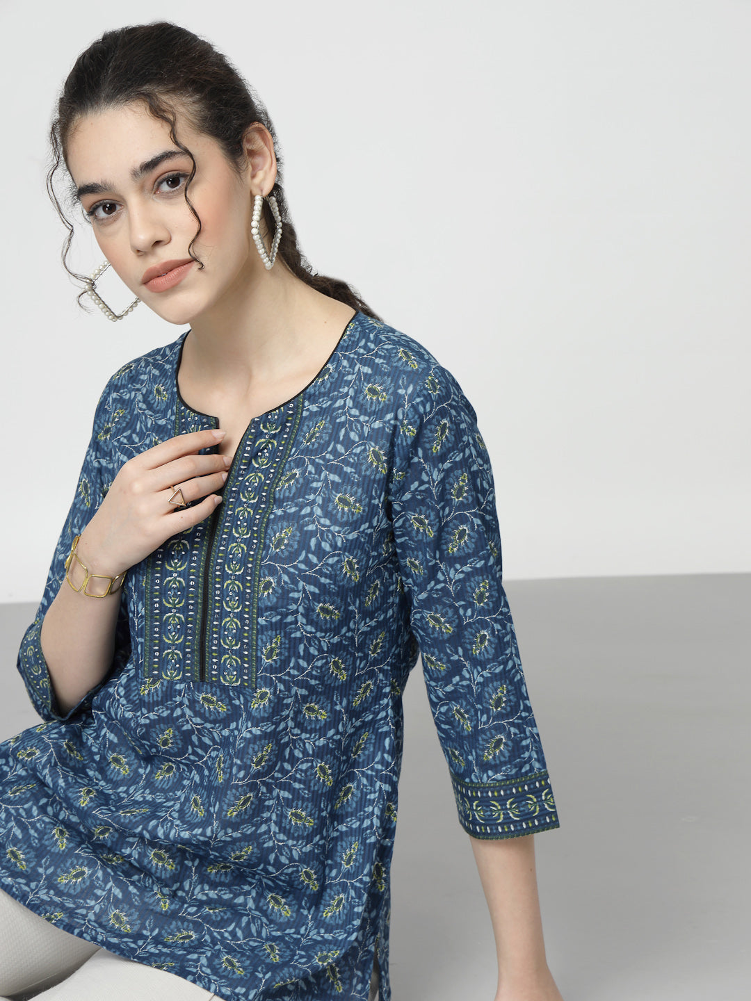 Cotton ethnic printed Top