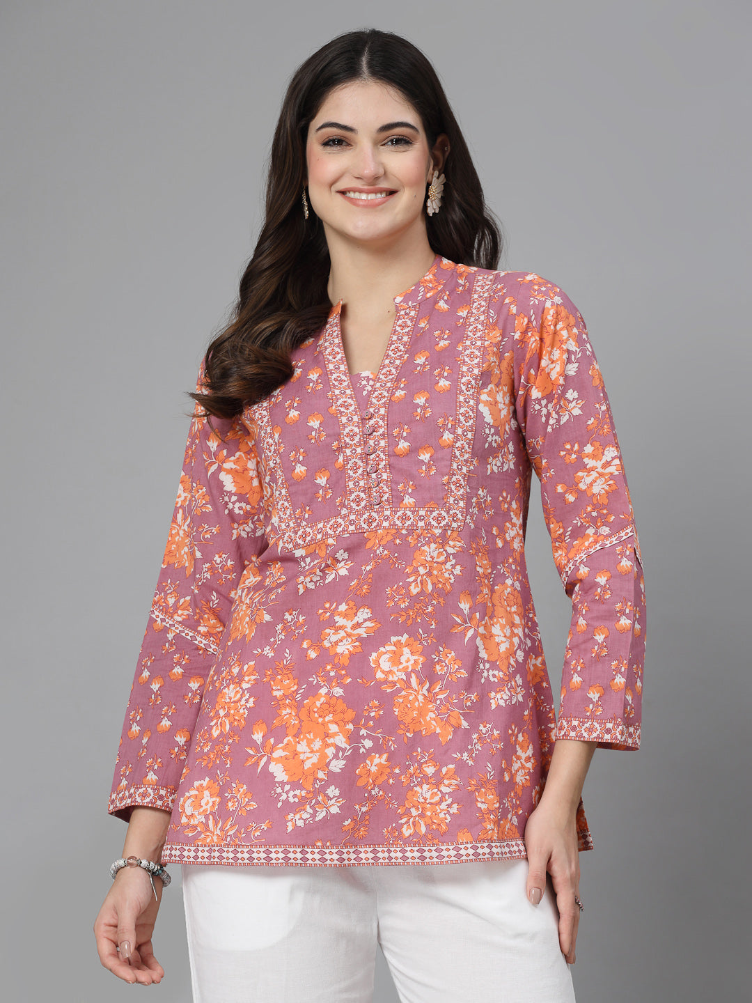 Floral Printed Straight Top