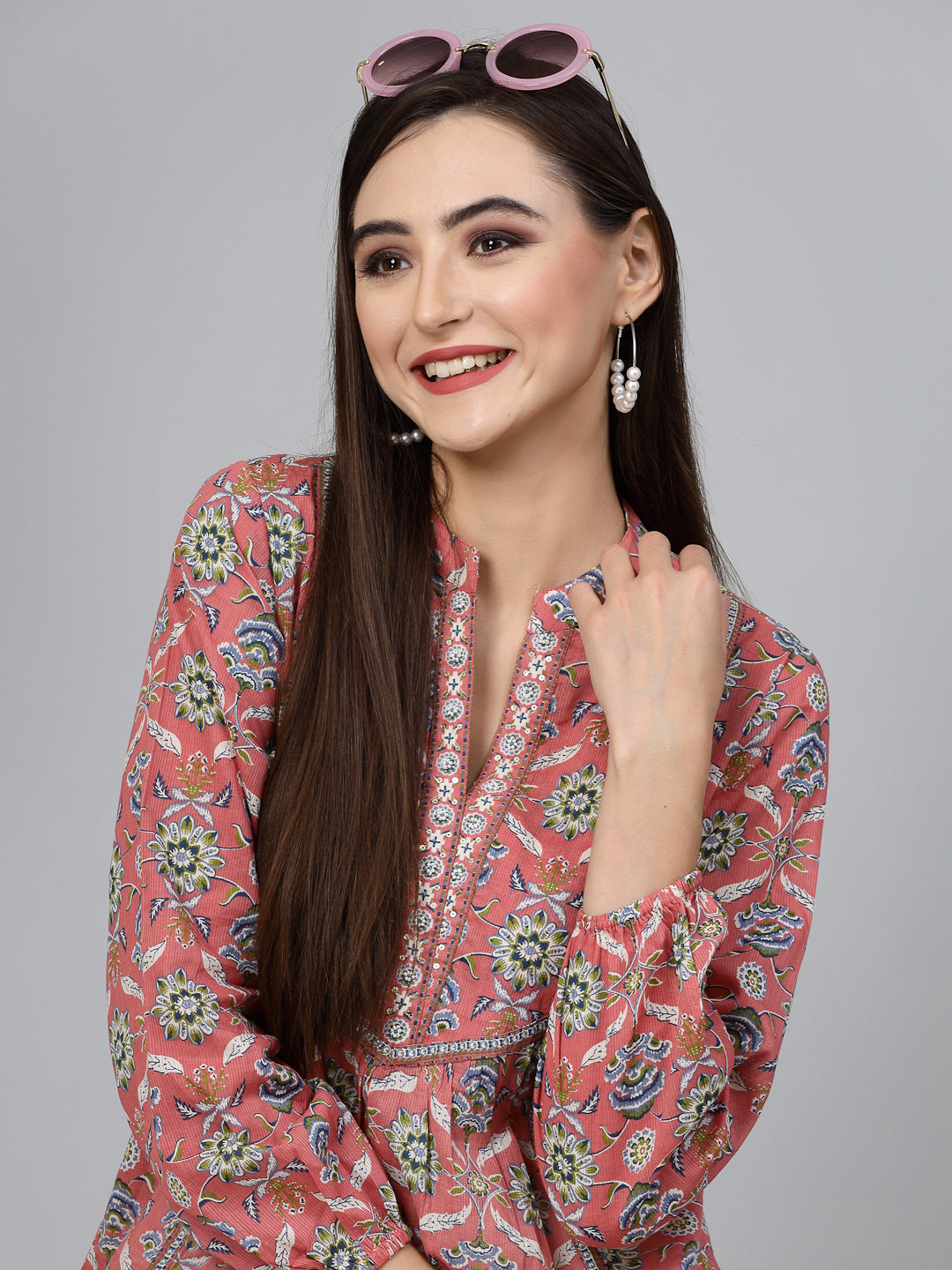V-neck empire Top