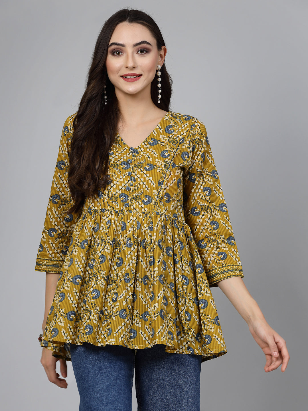 V-neck cotton Top
