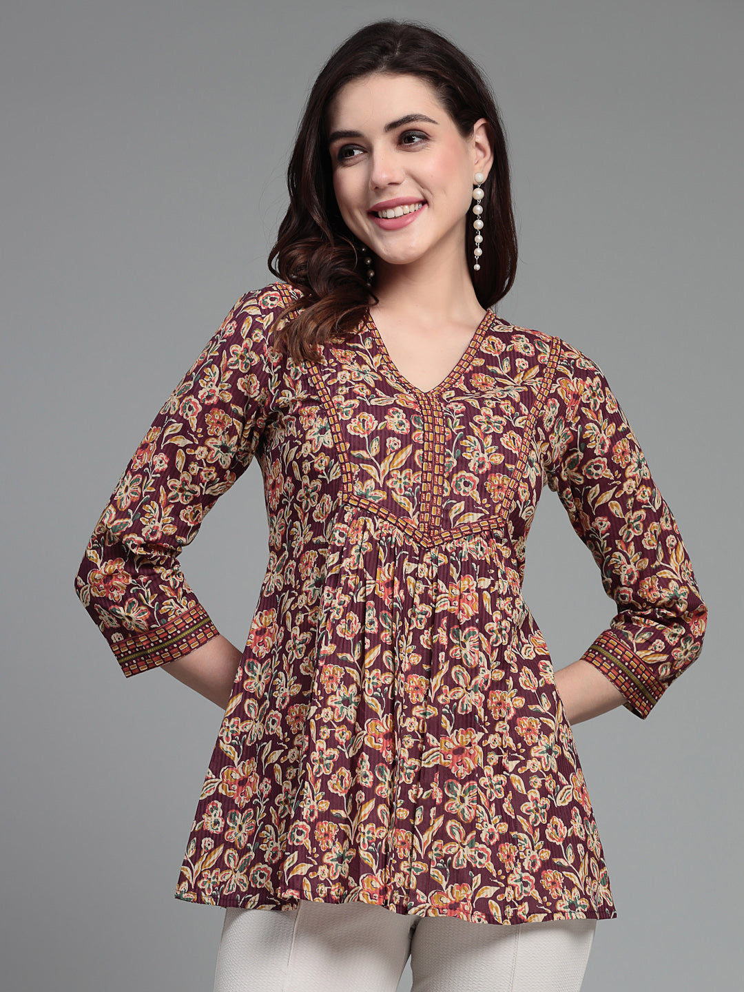 V-neck empire Top