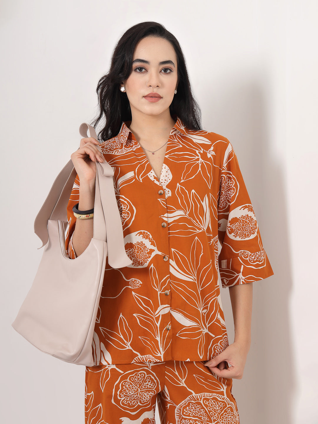 Floral Printed Cotton Co-ord Set
