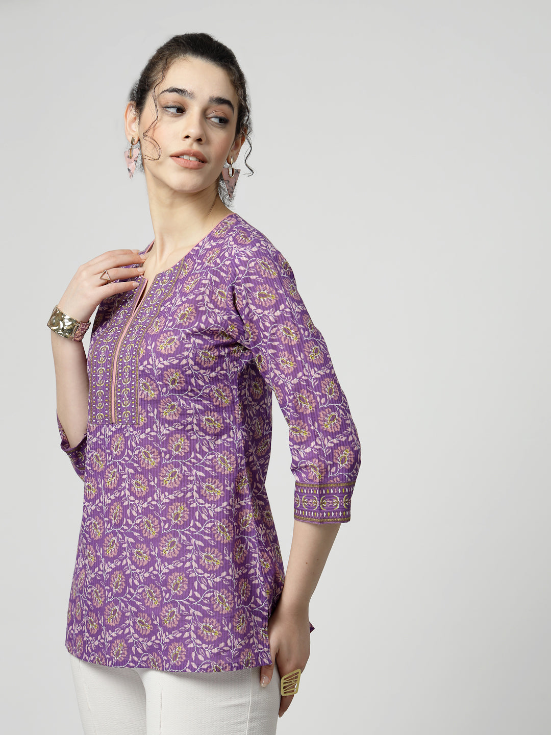 Cotton ethnic printed Top