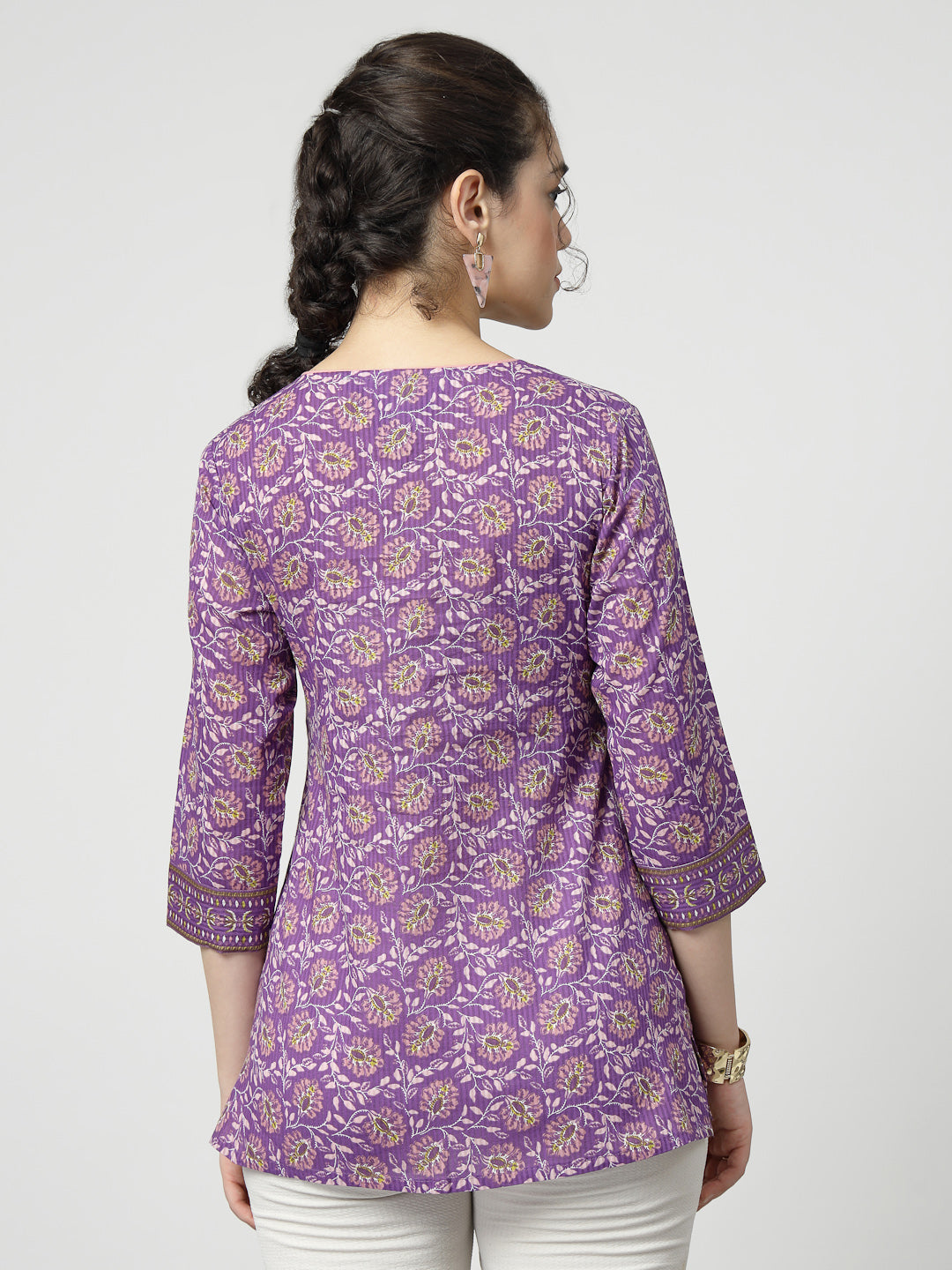 Cotton ethnic ptinted Top