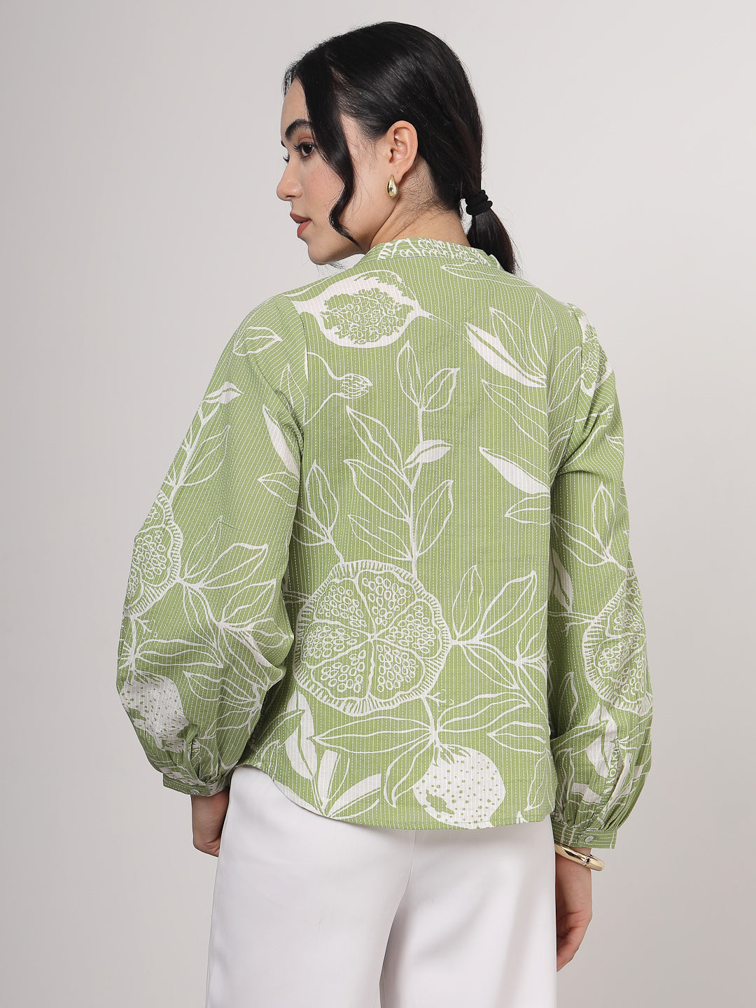 Floral Print Cotton Top