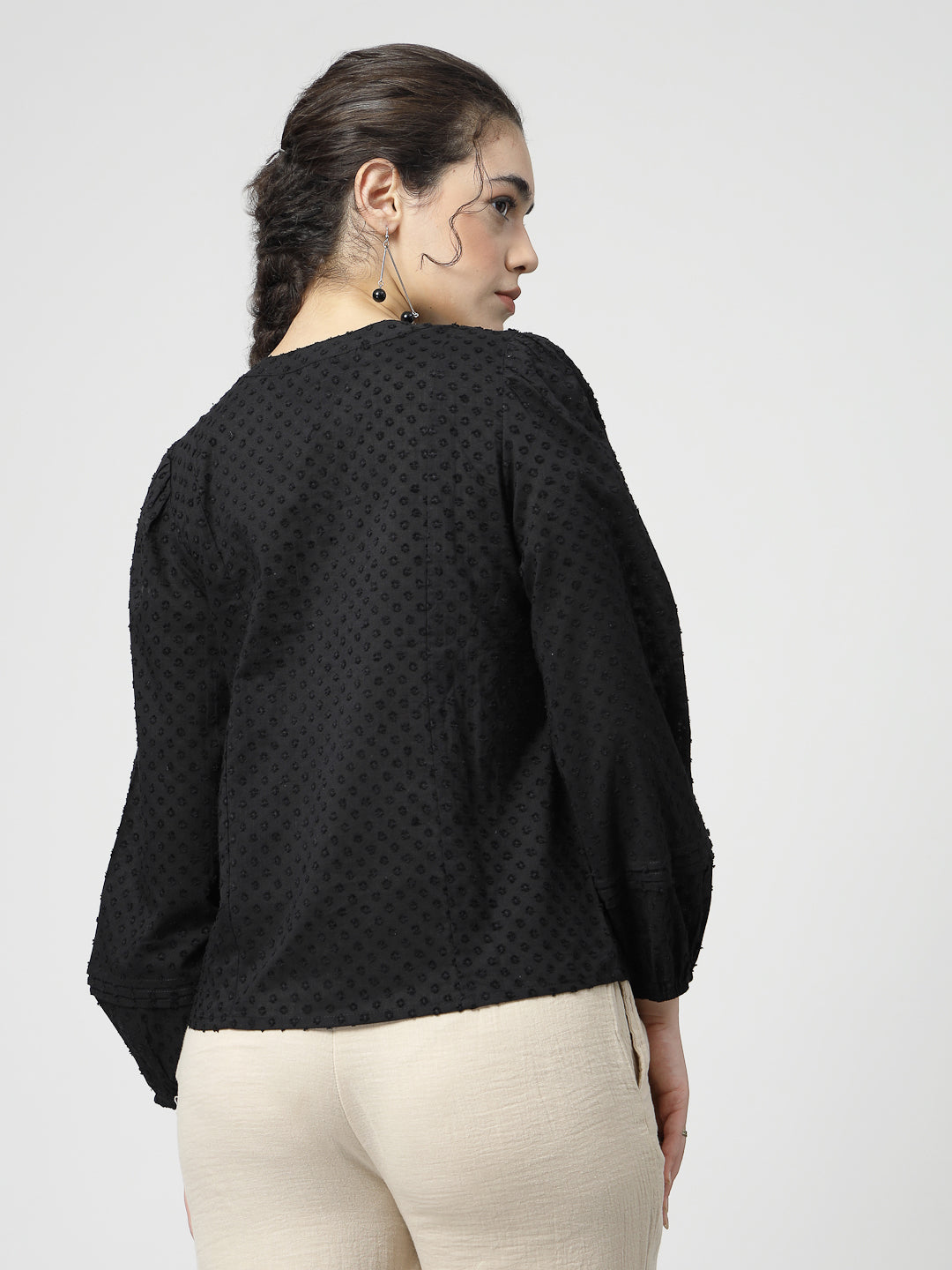 Self Design Cotton Top