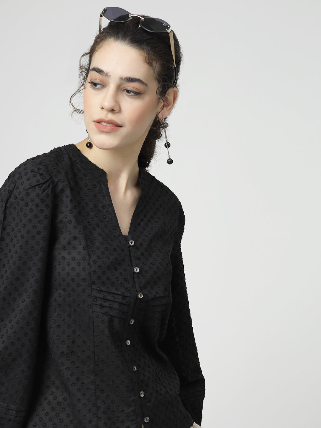 Self Design Cotton Top